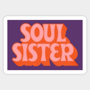 Soul Sister //// Retro Soul Music Fan Design Sticker